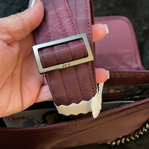 Hard to find color Lug Soar Crossbody Wine NWT - Picture 10 of 10